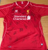 Liverpool Signed Football Shirt 14/15 Season