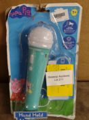 Peppa Pig Sing Along Microphone and Songbook Set. RRP £14.99 - GRADE U
