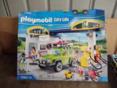 Playmobil 70201 City Life Petrol Station Toy. RRP £40.00 - GRADE U