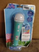 Peppa Pig Sing Along Microphone and Songbook Set. RRP £14.99 - GRADE U