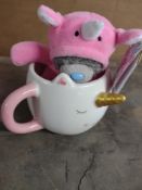Me To You Unicorn Soft Toy & Mug Set. RRP £15.00 - GRADE U