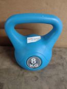 Opti Vinyl Kettlebells 8kg - Blue. RRP £20.00 - GRADE U