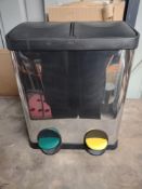 Habitat 30 Litre Twin Compartment Recycling Bin. RRP £55.00 - GRADE U