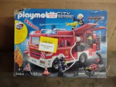 Playmobil 9464 City Action Fire Engine Toy. RRP £57.00 - GRADE U