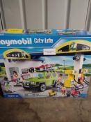 Playmobil 70201 City Life Petrol Station Toy. RRP £40.00 - GRADE U