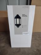 HOME HENDON HALF LANTRN WALL LIGHT. RRP £40.00 - GRADE U