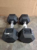 Pro Fitness 10kg Dumbbells - 2x. RRP £65.00 - GRADE U