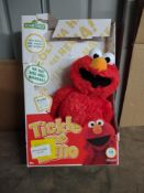 Sesame Street Talking Tickle Me Elmo Soft Toy. RP £25.00 - GRADE U