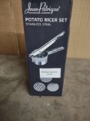 Jean Patrique, Stainless Steel Potato Ricer Set. RRP £14.99 - GRADE U