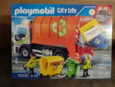 Playmobil 70200 City Life Vehicle World Recycling Truck with Flashing Lights. RRP £80.00 - GRADE U