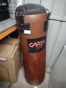 Carta Heavy Duty Boxing & Martial Art Training Leather Punch Bag Brown 42 Inch. RRP £84.99 - GRADE B