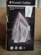 Russell Hobbs Pearl Glide Steam Iron with Pearl Infused Ceramic Soleplate. RRP £25.99 - GRADE U