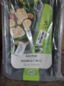 Salter BW02774G Marble Collection Carbon Steel 36cm Non Stick Roasting Pan. RRP £13.99 - GRADE U