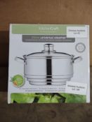 KitchenCraft KCCVUNI Universal Food Steamer Insert in Gift Box. RRP £20.00 - GRADE U