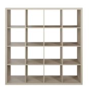 (P15) RRP £85. Clever Cube 4x4 Storage Unit – Oak. SKU: 479948.