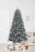 (P10) RRP £265. 7ft Salzburg Glitter Pre-lit Premium Christmas Tree. SKU: 570601. (H)210 x ()W130 x