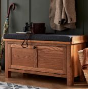 (5I) RRP £155.00.. Norbury Hallway Bench – Oak. SKU: 599484. RRP £155.00. (H)490 x (W)900 x (D)350m