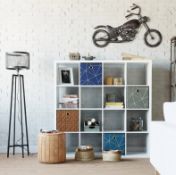 (P4) RRP £85. Clever Cube 4x4 Storage Unit – White. SKU: 468968.