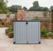 (P2) RRP £180. Keter Store It Out Ace Outdoor Garden Storage Shed 1200L - Grey / Graphite. Stylish