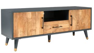 (P14) 1x Franklin Wide TV Stand. SKU: 599589. RRP £325.00. (H50x W134x D40cm).