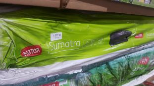 (P2) RRP £140. Keter Sumatra Rattan Effect Outdoor Garden Storage Box 511L Grey. Ideal Outdoor Stor