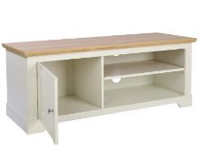(P14) 1x Diva TV Unit – Ivory. SKU: 575813. RRP £145.00. (L)120 x (W)44 x (H)47cm.
