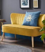 (R3) RRP £135. The Cocktail Sofa – Ochre. SKU: 525345. (H)71 x (W)110 x (D)68cm.