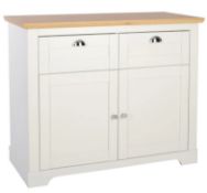 (P16) RRP £200. Diva Compact Sideboard Ivory. SKU: 575820. (L)100.5 x (W)44.8 x (H)83cm