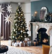 (P10) RRP £100. House Beautiful 7ft Beauly Pine Pre-lit Artificial Christmas Tree. SKU: 603119. Fil