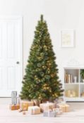 (P19) RRP £135. 6ft 6 Cashmere Pre Lit Christmas Tree. SKU: 570614. (H)195 x (W)97.5. This beautifu