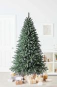 (P21) RRP £130. 7ft Baltimore Spruce Artificial Christmas Tree. SKU: 603107.The Homebase 7ft Baltim