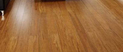(5P) RRP £75. 14x 135mm Carbonised Strand Woven Solid Bamboo Flooring. SKU: 620830