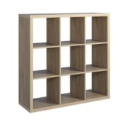 (P6) Clever Cube 3x3 Storage Unit - Sanoma Oak. SKU: 587725. RRP £65.00. (H)1110 x (W)1110 x (D)390