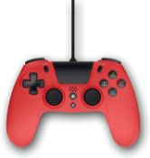 (11B) RRP £19.99 Each. 4x Gioteck VX4 Premium Wired Controller PS4 / PC Red