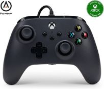 (11C) RRP £29.99. 3x Power A Xbox Enhanced Wired Controller. (2x Black, 1x Pink)