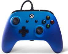(10B) RRP £29.99. 4x Power A Enhanced Wired Controller Sapphire Fade Xbox One & PC