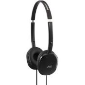 (R11A) JVC Flat Foldable On-Ear Headphones. HA-S165-B. RRP £45