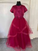Burgundy Bridesmaid/Prom Dress