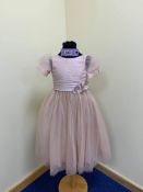Pink Sorbet and Ivory Flowergirl Dress