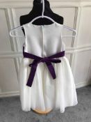 Flowergirl Dress Purple/Ivory