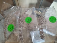 3 x Hair Slides Silver