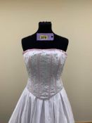 Pink and Ivory Prom Dress