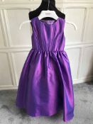 Purple Flowergirl Dress Size 32
