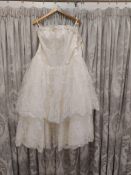 Wedding Dress Tea Length RRP 14 Handmade
