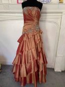 Prom Dress Bronze Size 12
