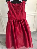 Burgundy Flowergirl Dress