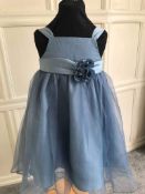 Blue Flowergirl Dress Age 4