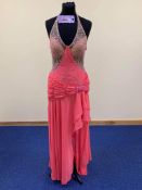 Coral/Fuchsia Prom Dress