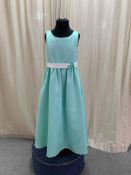 Aqua Flowergirl Dress