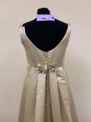 Wedding Dress Gold Satin 389